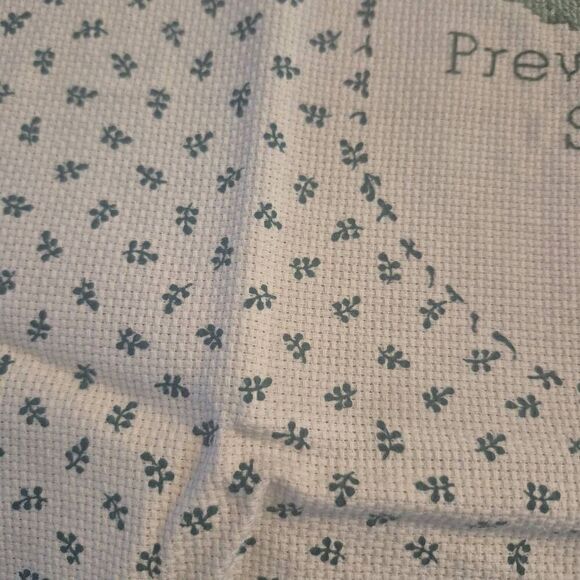 Cross Stitch, Vintage 1980 Lamb w ""prevent a hassle-smile first"" 15" x 15" - Picture 3 of 6